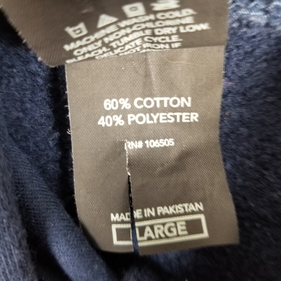 Nashville Tennessee Graphic Hoodie Sweatshirt Mens Pull Over Pockets Blue Large - Picture 7 of 12